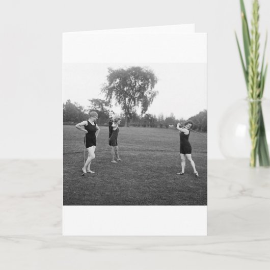 Golf-Mode die Zwanzigerjahre der Frauen Karte (Vorderseite)