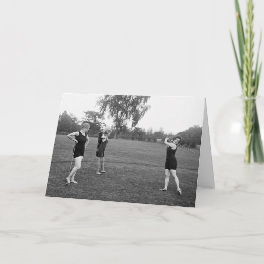 Golf-Mode die Zwanzigerjahre der Frauen Karte (Vorderseite)
