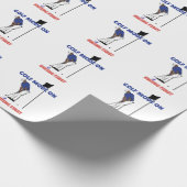 Golf Mode ON: Swing First | Funny Golfer Graphic T Geschenkpapier (Ecke)