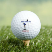 Golf Mode ON: Swing First | Funny Golfer Graphic T Golfball (Insitu T-Shirt)