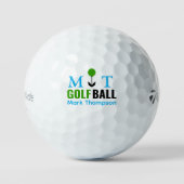 Golf Modern Ball Name & Initials (Vorderseite)