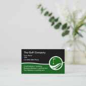 Golf Modern Business Cards Design Visitenkarte (Stehend Vorderseite)