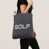 GOLF Modern Sleek White Text On Professional Gray Tasche (Von Nahem)