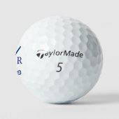 Golf Moderne Mit Monogramm Typografie-Initialen Golfball (Logo)