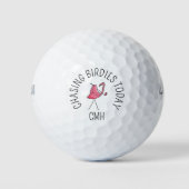Golf Moderne Monogramm Auf Der Jagd Nach Birdies F Golfball (Vorderseite)