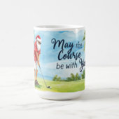 Golf Möge der Platz an Weihnachten mit dir sein Kaffeetasse (Mittel)