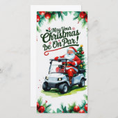 Golf "Mögen Sie Ihre Weihnachten auf Par?en" für G (Vorne/Hinten)