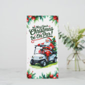 Golf "Mögen Sie Ihre Weihnachten auf Par?en" für G (Stehend Vorderseite)