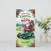 Golf "Mögen Sie Ihre Weihnachten auf Par?en" für G (Stehend Vorderseite)