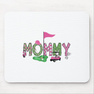 Golf Mommy Pink Hole in einem Golf 1. Geburtstagsk Mousepad