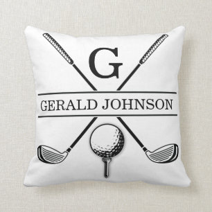 Golf Monogram Design Kissen