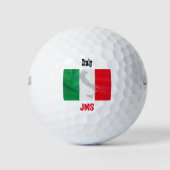 Golf Monogram Italy Flag Map Golfball (Vorderseite)