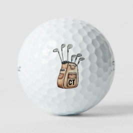 Golf Monogram Maßgeschneiderte Golf-Tasche Golfball