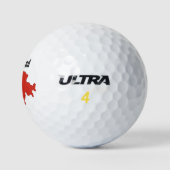 Golf Monogram Switzerland Flag Karte Golfball (Logo)