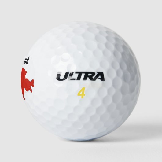 Golf Monogram Switzerland Flag Karte Golfball (Logo)