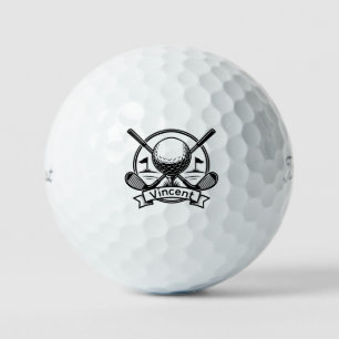 Golf-Monogramm Individuell angepasster Name gekreu Golfball