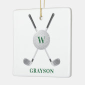 Golf-Monogramm Keramikornament (Links)
