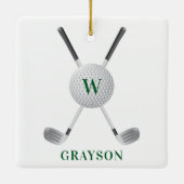 Golf-Monogramm Keramikornament (Rückseite)