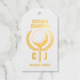 Golf Monogramm mit Kleider-Design Geschenkanhänger