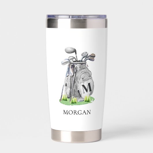 Golf-Monogramm Thermobecher (Rückseite)
