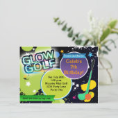 Golf Monster Mini Golfspiel Party Einladung (Stehend Vorderseite)
