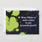 Golf Monster Mini Golfspiel Party Einladung (Rückseite)