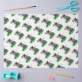 Golf Mops Golf spielen (schwarz) Niedlicher Hund F Seidenpapier (Basteln)