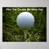 Golf Motivierend Fun Poster! Poster (Vorne)