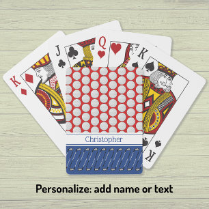 Golf-Motivmuster fügen Sie Namenskarten hinzu Spielkarten