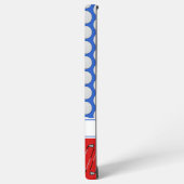 Golf-Motivmuster individuelle Name rot Samsung Galaxy Hülle (Linke Seite)