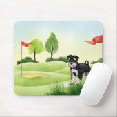 Golf Mouse Pad mit Schnauzer Mousepad (Mit Mouse)