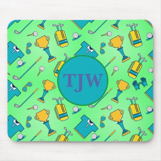 Golf Mousepad mit Monogram (Vorne)