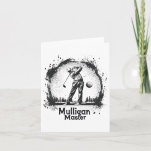 Golf Mulligan Master Graphic T-Shirts für Damen un Karte