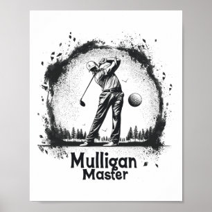 Golf Mulligan Master Graphic T-Shirts für Damen un Poster