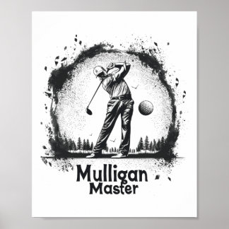 Golf Mulligan Master Graphic T-Shirts für Damen un Poster