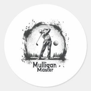 Golf Mulligan Master Graphic T-Shirts für Damen un Runder Aufkleber