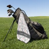 Golf-Muster personalisiert Golfhandtuch (Gras)