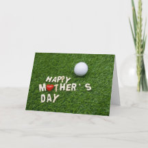 Golf Mutter-Day Geschenk für Mutter mit Golfball 