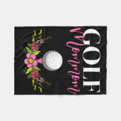 Golf Mütter Golfer Mutter Fleecedecke (Vorderseite (Horizontal))
