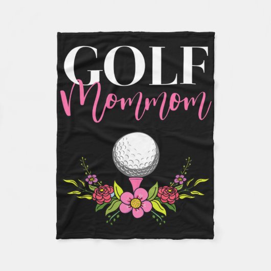 Golf Mütter Golfer Mutter Fleecedecke (Vorderseite)