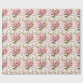 Golf Muttertag mit Golfball und Blumen Geschenkpapier (Flach)