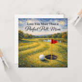 Golf-Muttertagskarte für Mama  Karte (Vorderseite/Rückseite Beispiel)
