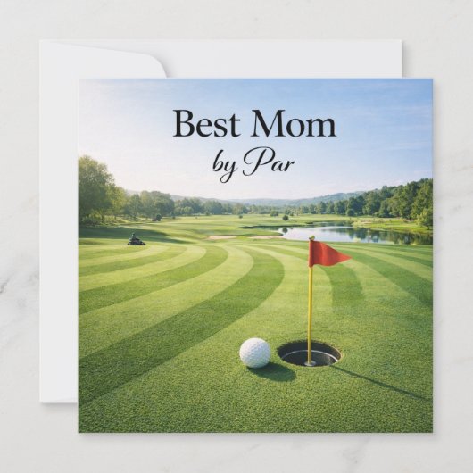 Golf-Muttertagskarte für Mama  Karte (Vorderseite)