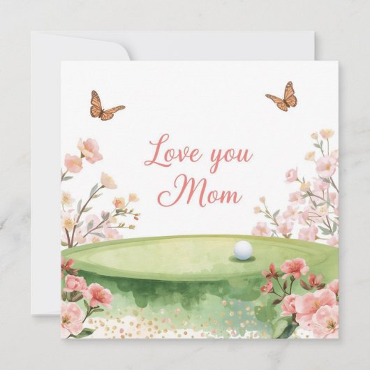 Golf-Muttertagskarte für Mama Karte (Vorderseite)