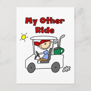 Golf My Other Ride T-Shirts und Geschenke Postkarte