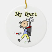 Golf My Sport Keramik Ornament (Vorne)