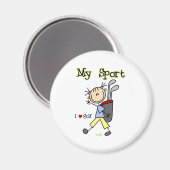 Golf My Sport Magnet (Vorderseite/Rückseite)