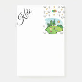 Golf nach dem Mitnehmen Post-it Klebezettel (Vorderseite)