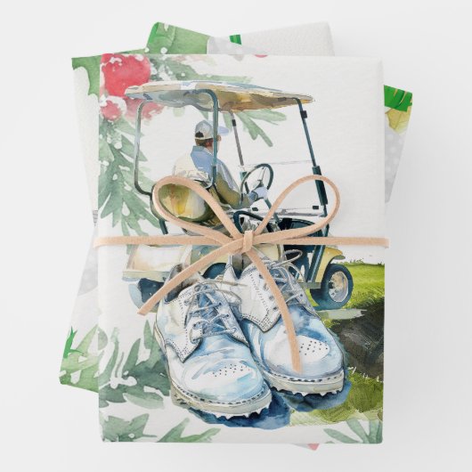 Golf nach dem Motto Golfer Geschenkpapier Set (Beispiel)