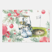 Golf nach dem Motto Golfer Geschenkpapier Set (Vorderseite)